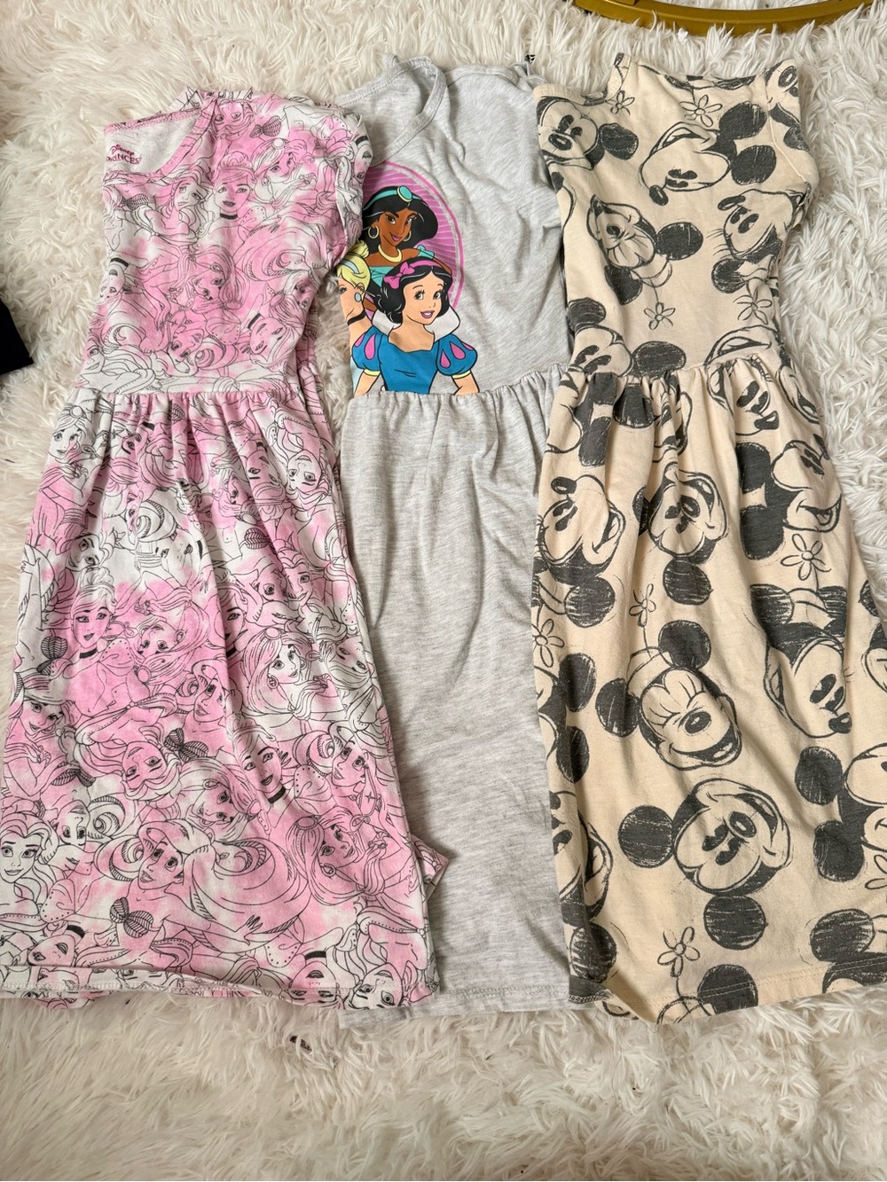 Disney Girls Pink Princess & Character Mix Dress bundle / lot size  10/12